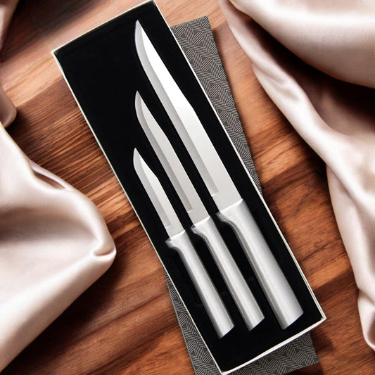 Set cadou casă nouă, oțel inoxidabil, mâner aluminiu periat (S02)