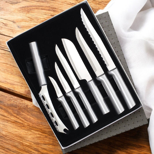 Set starter 2 , oțel inoxidabil, mâner aluminiu periat (S48)