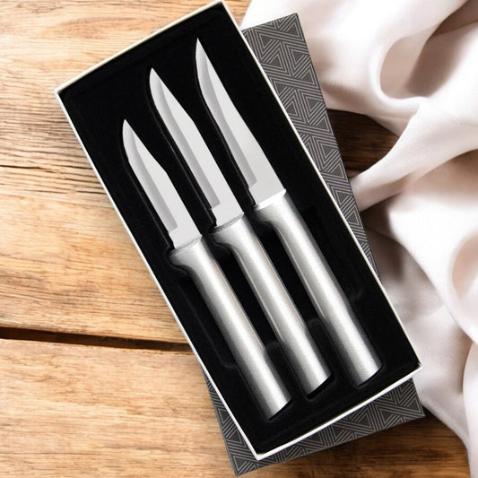 Set Galore pentru decojit, oțel inoxidabil, mâner aluminiu periat (S01)